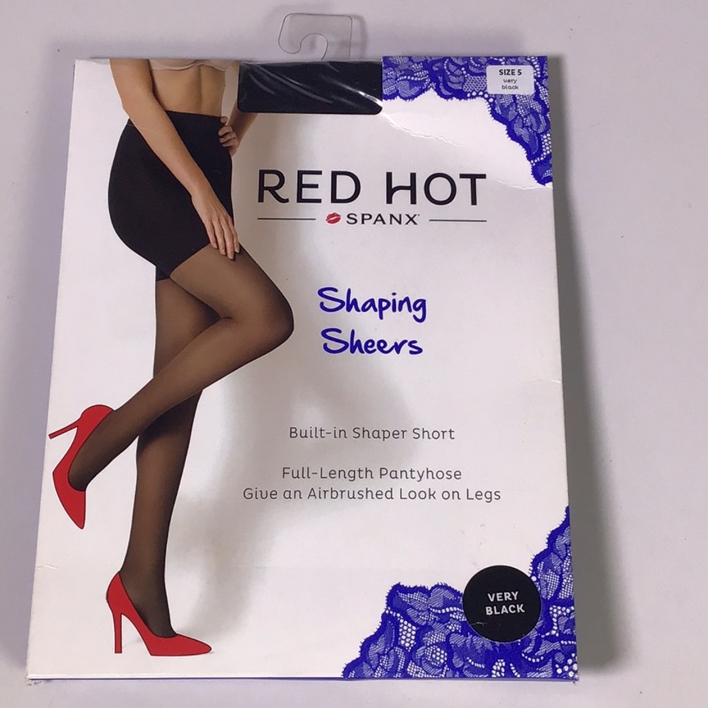 Red Hot Spanx High Waist Shaping Sheers Panyhose